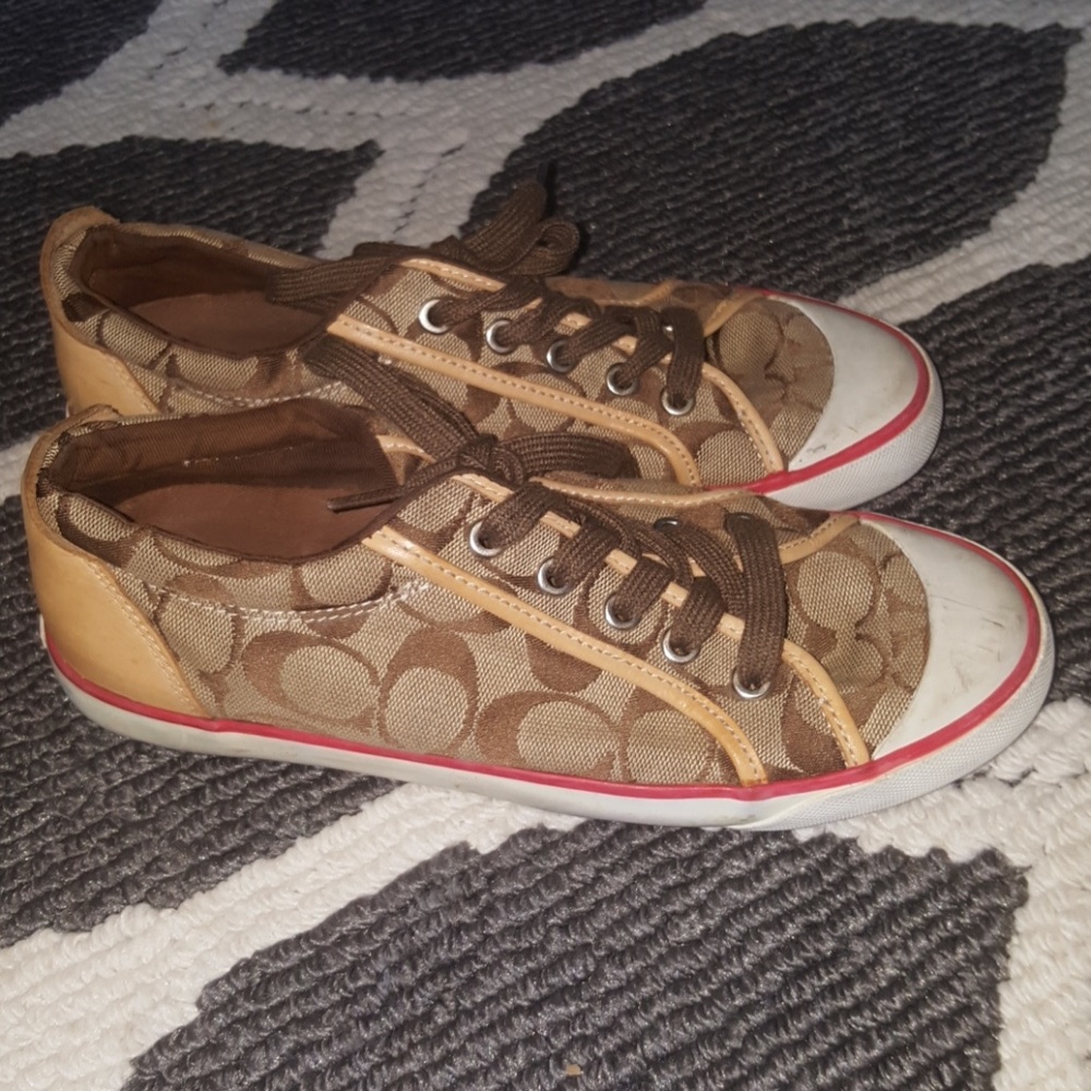 Coach Barrett Tennis w leather trim